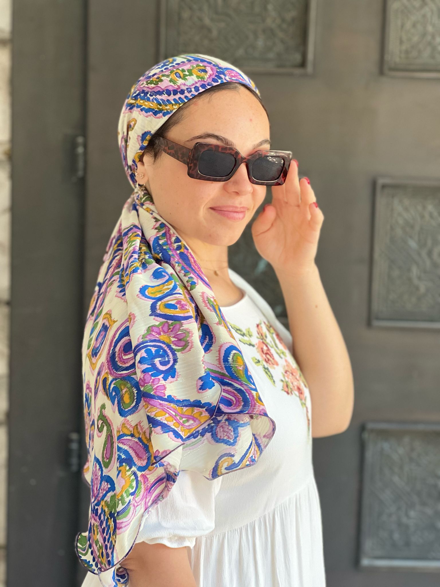 Printed Headscarf Elegant Paisley