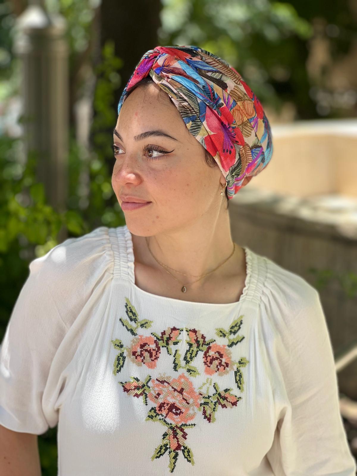 Vibrant Tropical Turban