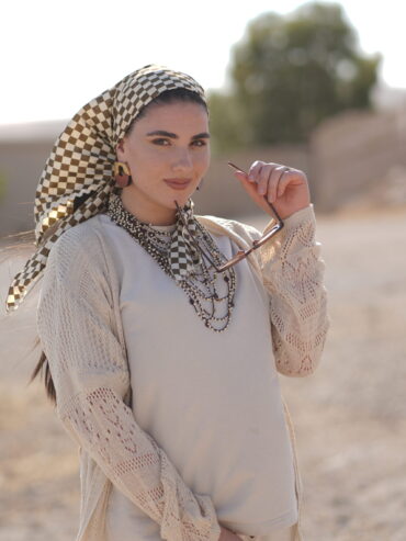 The Checkered Glow Triangle or Square